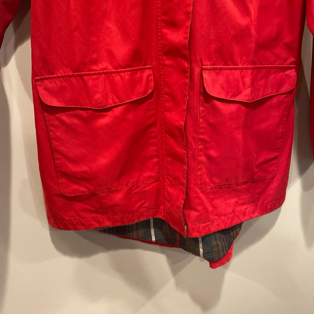Pendleton Jacket Womens Medium Red Overcoat Rain … - image 4